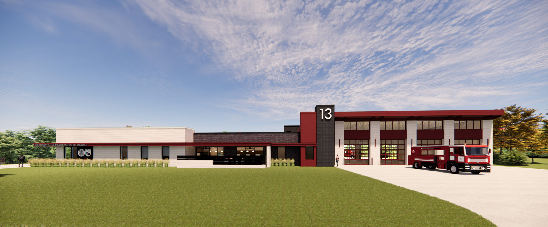 Rendering of Johnson County Sunflower Fire Station