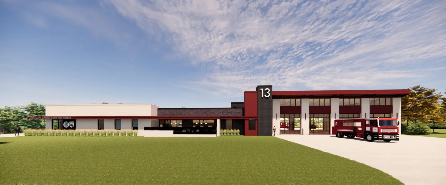 Rendering of Johnson County Sunflower Fire Station