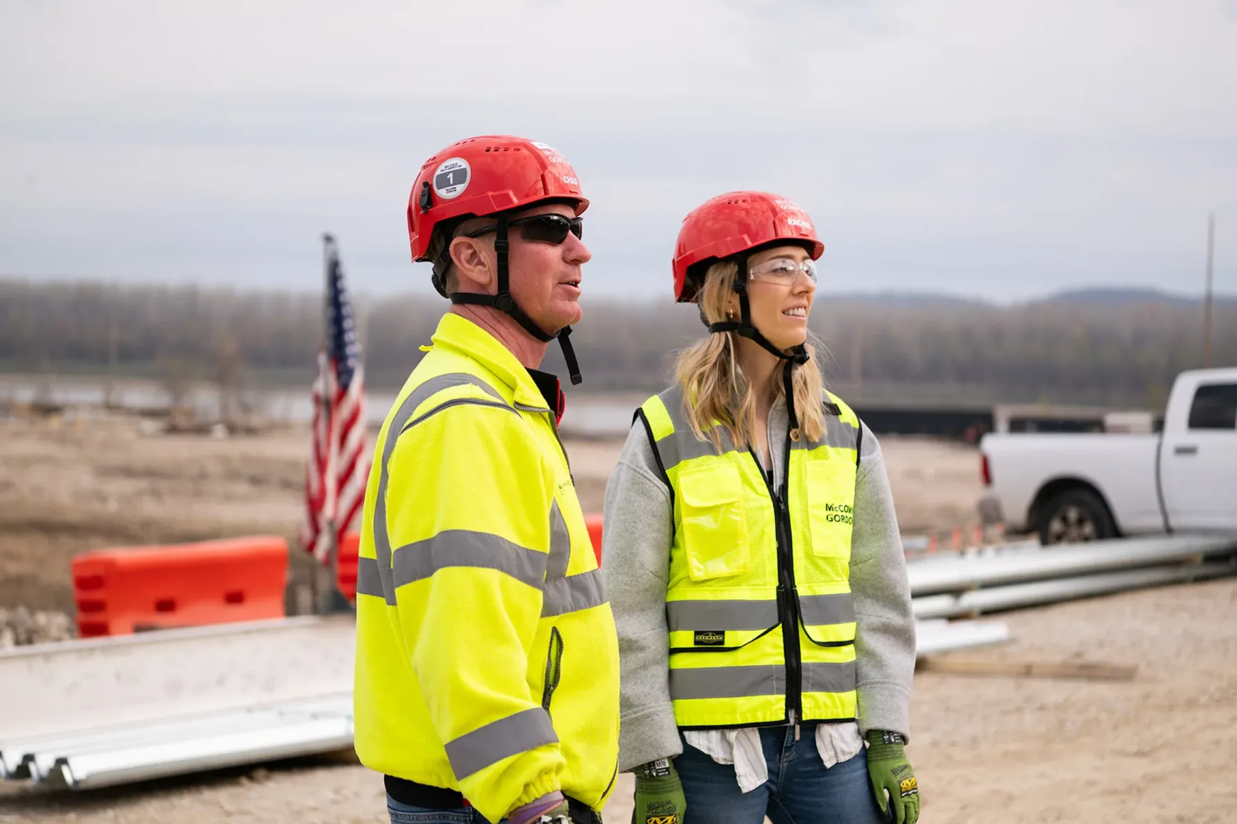 McCownGordon associates looking at jobsite.