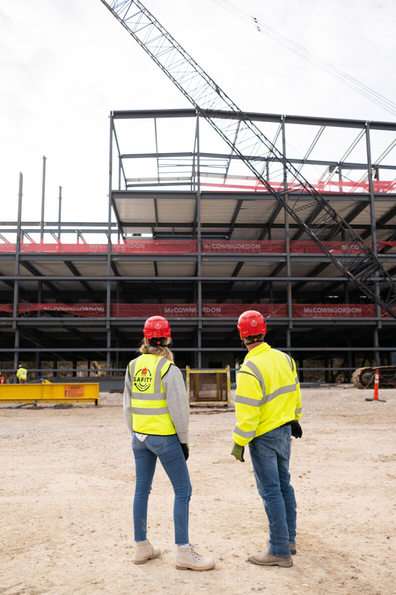McCownGordon associates looking at jobsite.