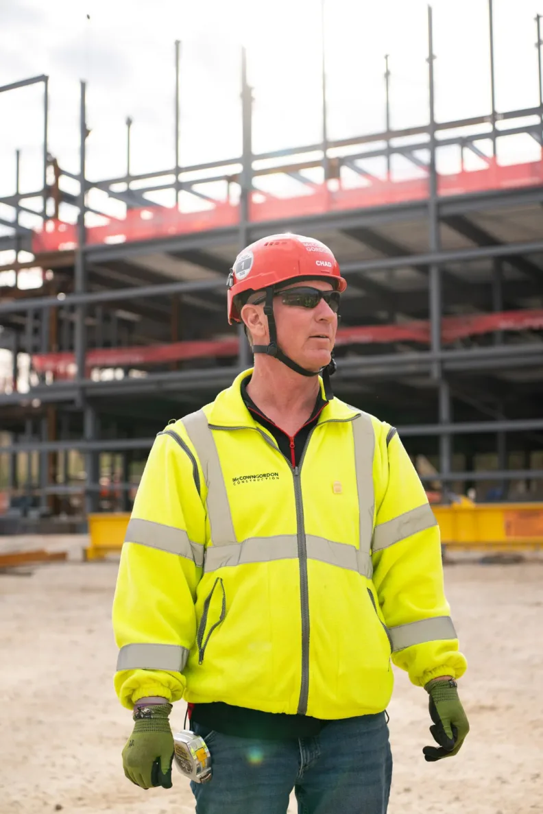 McCownGordon associate views jobsite.