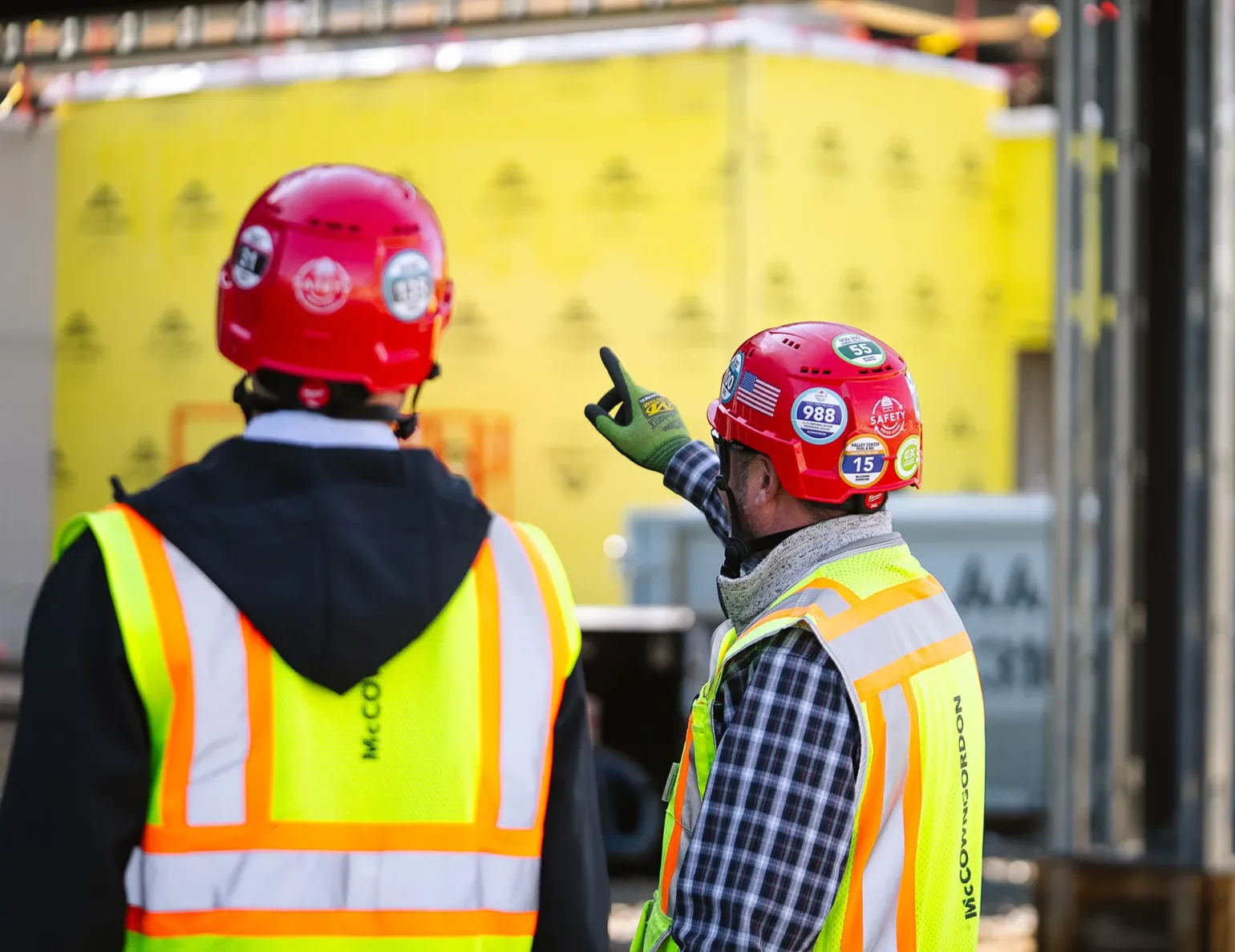 McCownGordon associates collaborating on site.