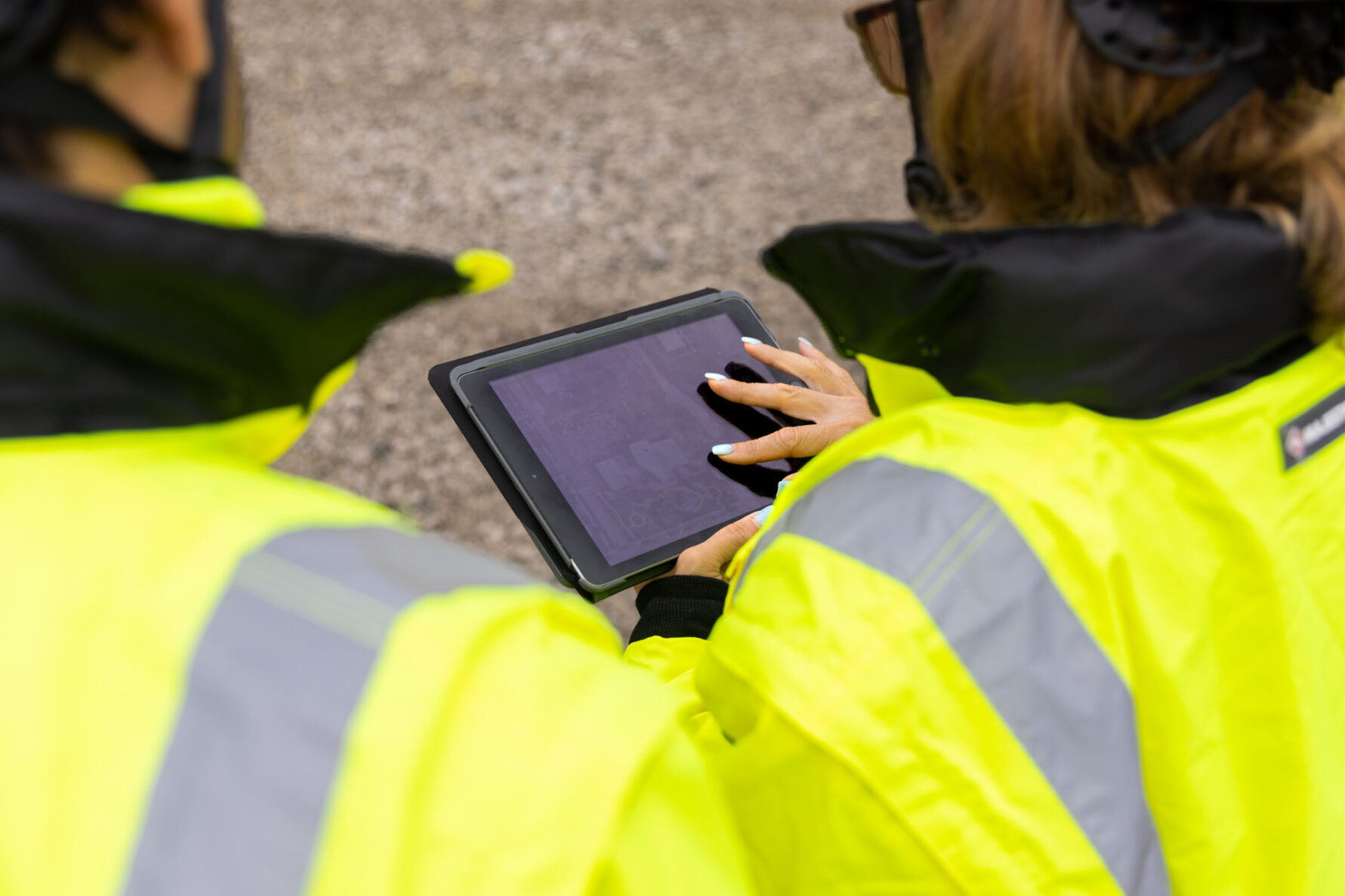 iPad being used for commissioning.