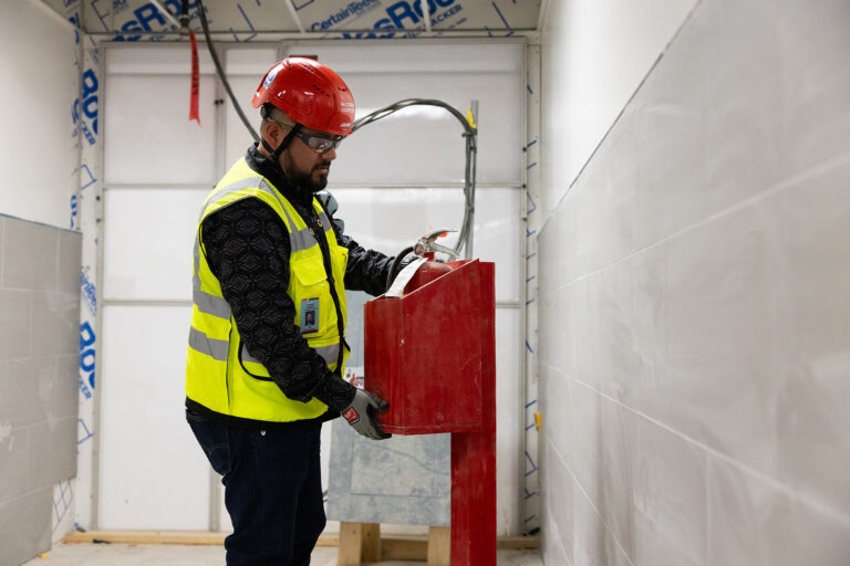 McCownGordon associate working on jobsite.